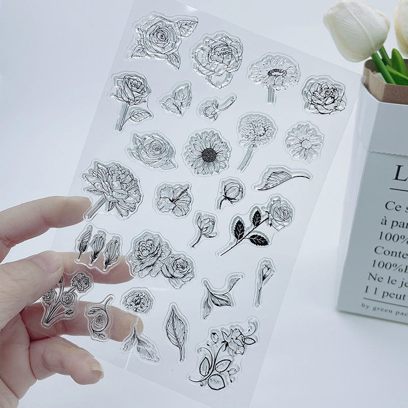 Transparent Silicone Creative Stamp – PVC DIY Seal for Journals & Crafts - ViktaShop