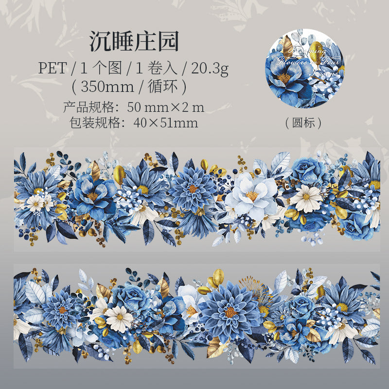 PET Tape - Flower Four Seasons Series, 350mm - ViktaShop
