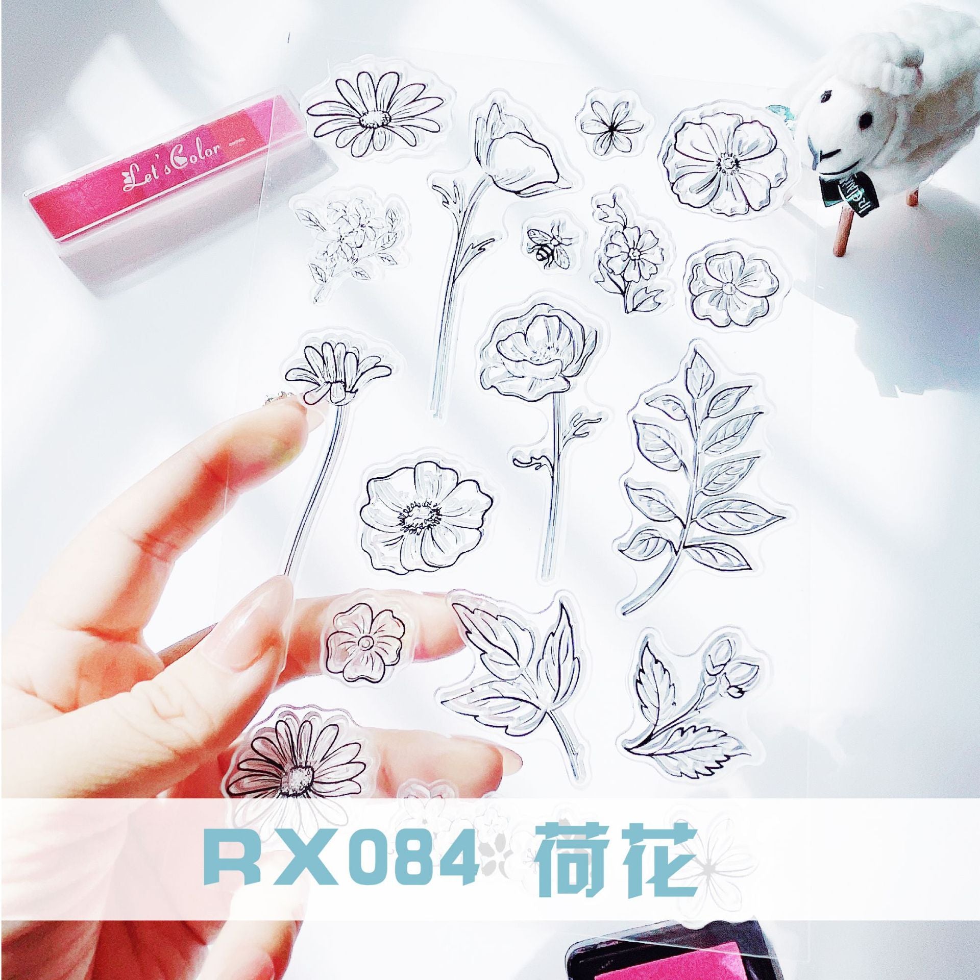 Lotus Transparent Silicone Stamp – DIY Journal & Scrapbooking Decoration - ViktaShop