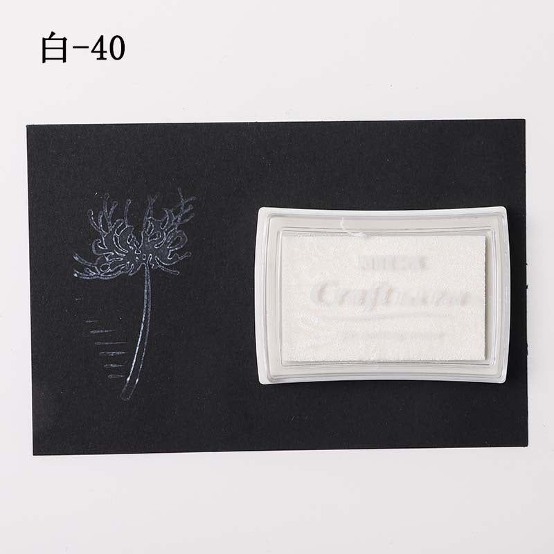 Korean Style 40-Color Ink Pad Set – Thick Sponge for DIY Stamping - ViktaShop