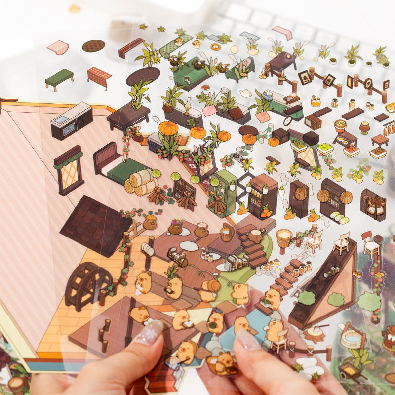 Twilight Fun Panda Landscape Stickers - ViktaShop