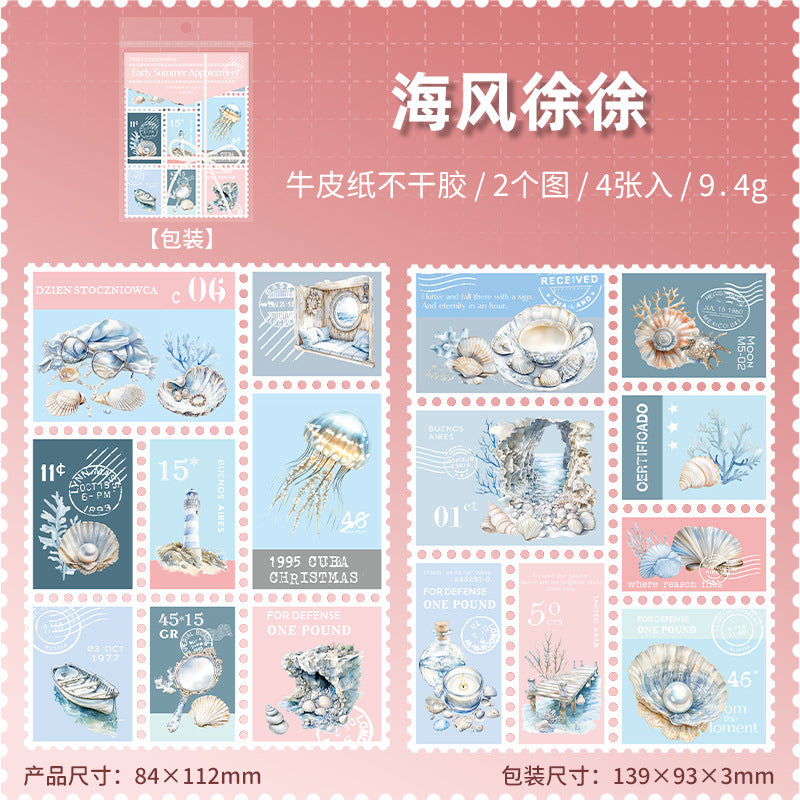 Summer First Date Series Stamp Sticker - ViktaShop