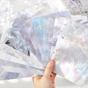 Sunlight Shadow Series Decorative Paper – Water Wave Background, 20 Sheets - ViktaShop