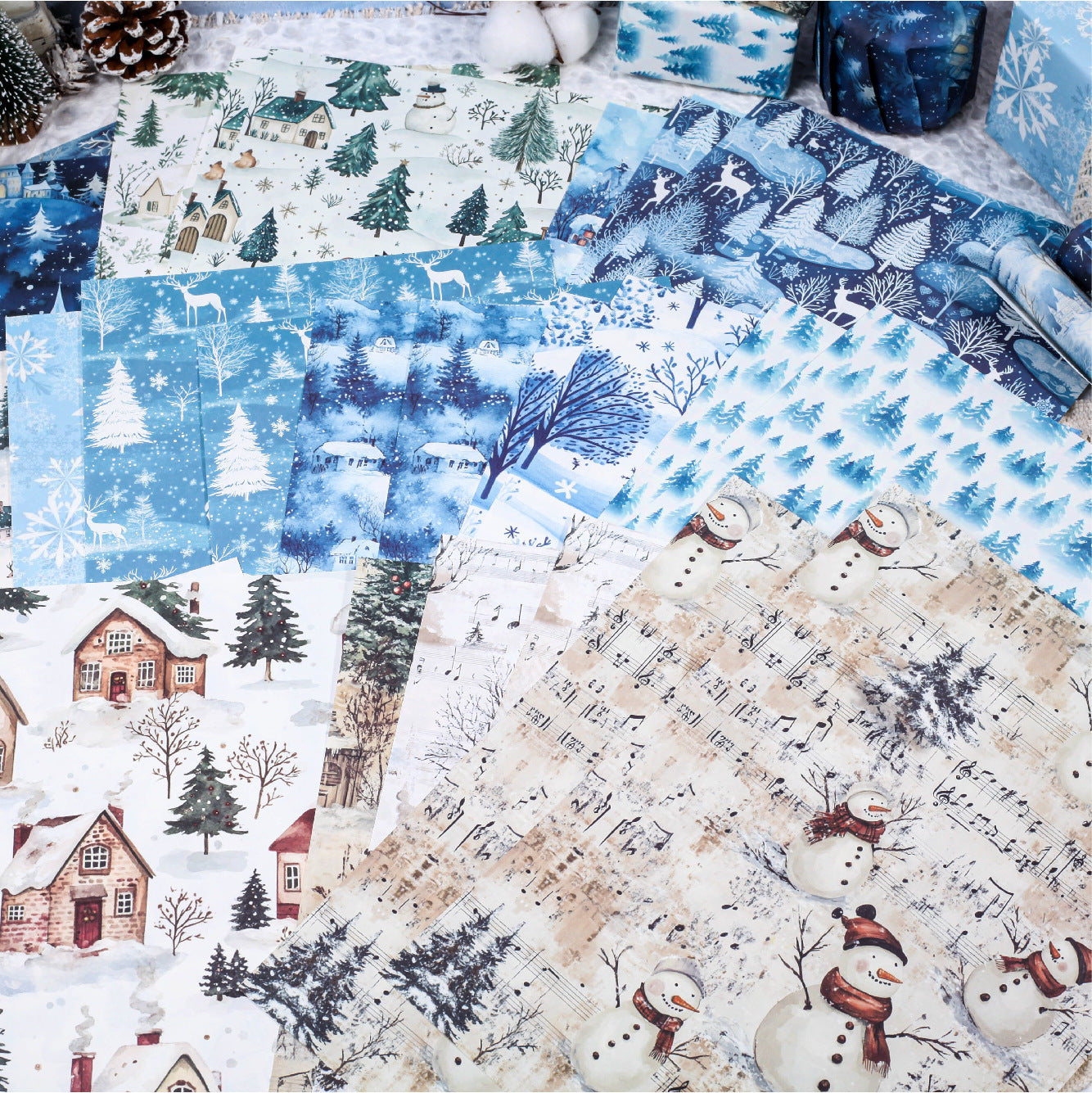 Christmas Decorative Paper - Winter Love - ViktaShop