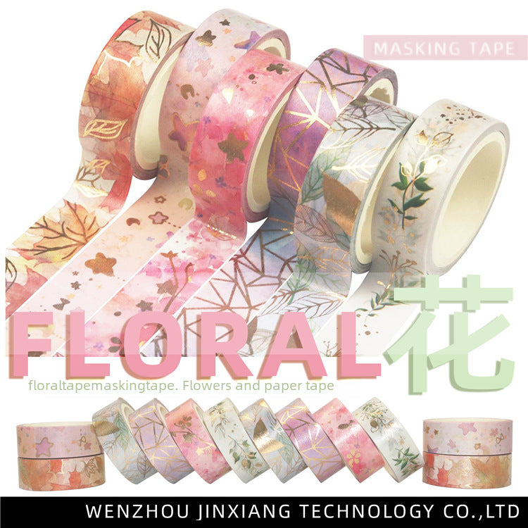 Flower Gilding Decorative Tape Set – 6 Rolls, Border DIY, 2m - ViktaShop