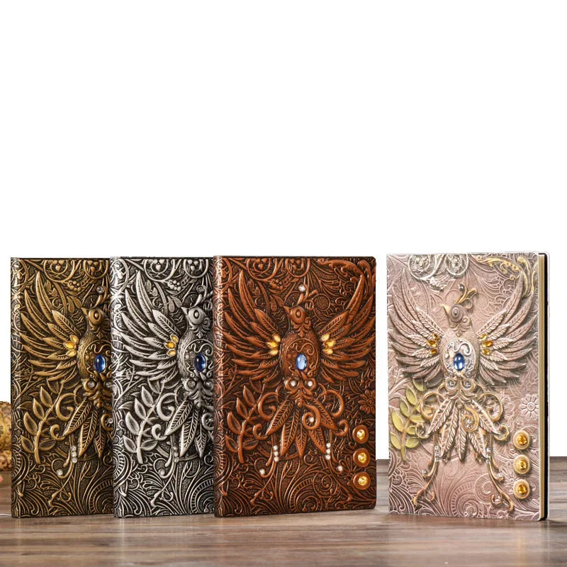 European Retro PU Travel Notebook – Vintage Softcover Diary, 4 Options - ViktaShop