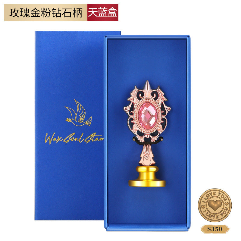 Vintage Lacquer Seal Stamp – Resin & Metal Multi-Style Detachable Handle - ViktaShop
