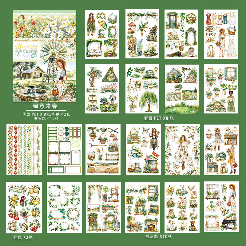 St. Patrick’s Day Cute Dog Die-cut Sticker Book - ViktaShop