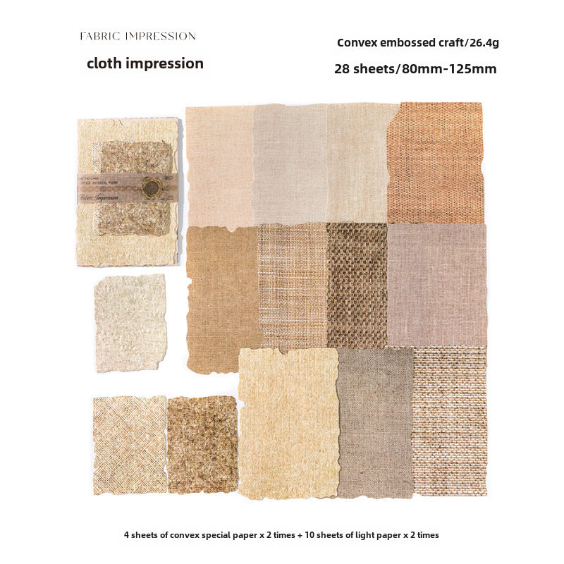 Vintage Light & Shadow Paper, 28 Sheets - ViktaShop
