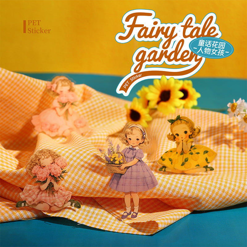 Fairy Garden Series, Cute Characters Sticker Pack, 6 Options