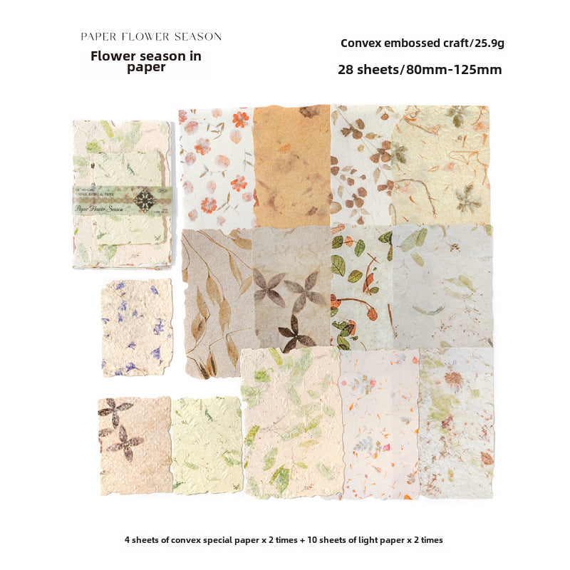 Vintage Light & Shadow Paper, 28 Sheets - ViktaShop