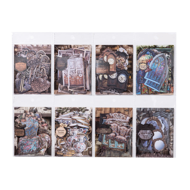 White Kraft Paper Hollow Card Stickers, 8 Options - ViktaShop