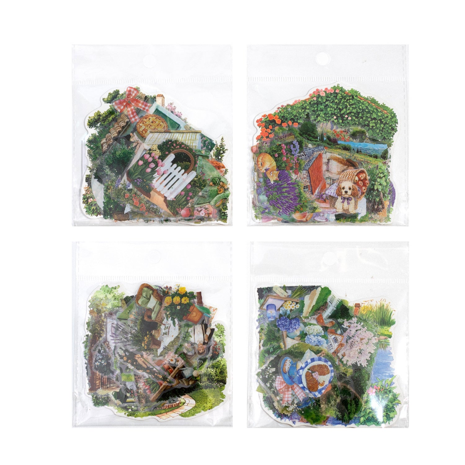 Romantic Garden PET Stickers - ViktaShop