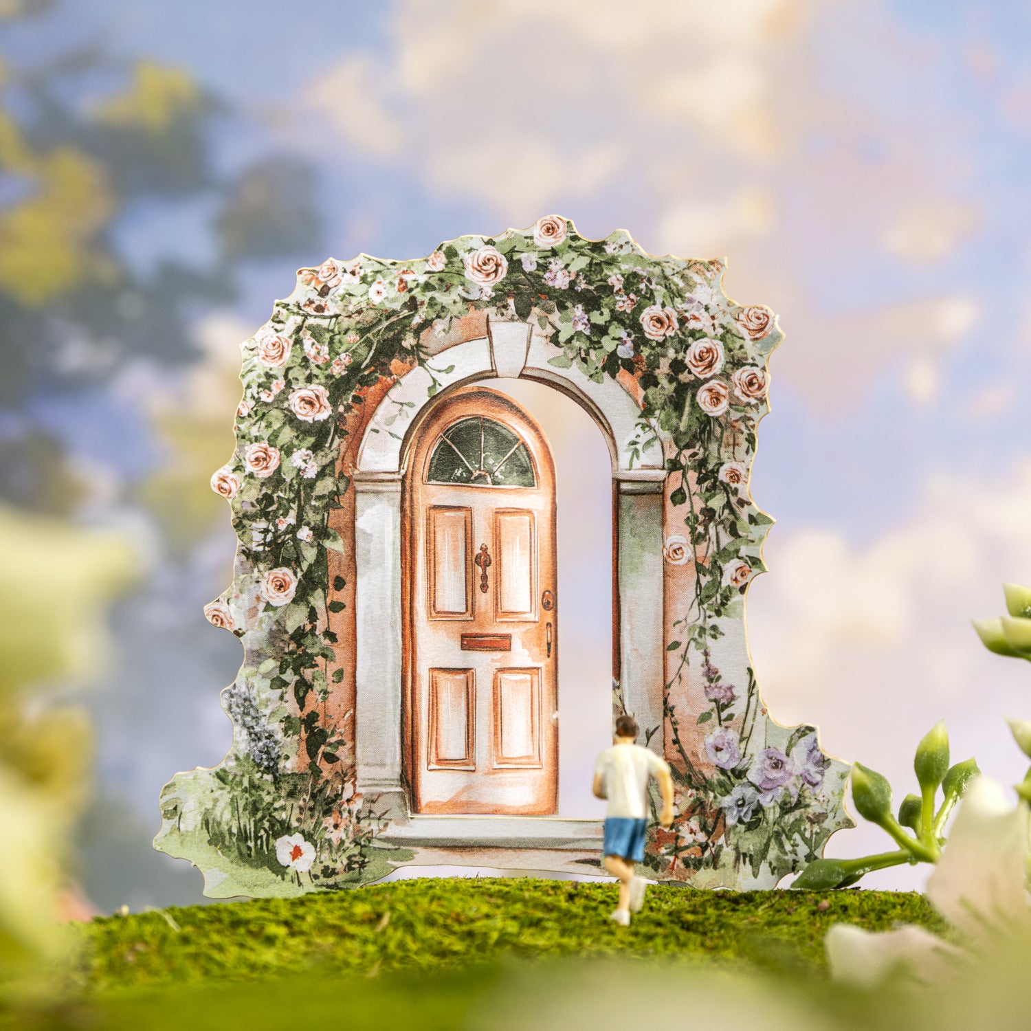 Landscaping Hard Card, Powder Love Door, 10 Pcs - ViktaShop