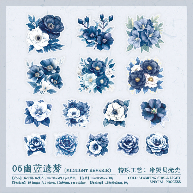 Seasons Flowers Series PET Stickers - ViktaShop