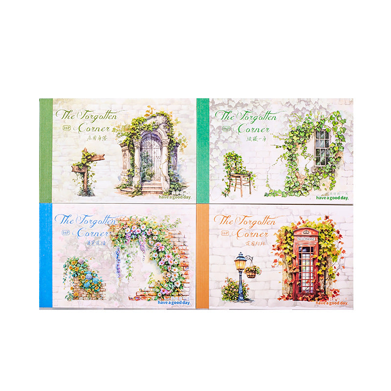 Landscaping Sticker Book – Forgotten Corner Series, 4 Options - ViktaShop