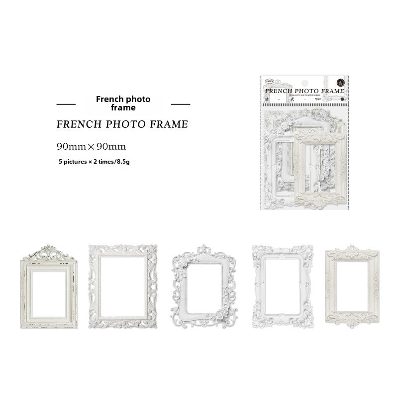 Vintage Hollow Frame Stickers, 10 Pcs - ViktaShop