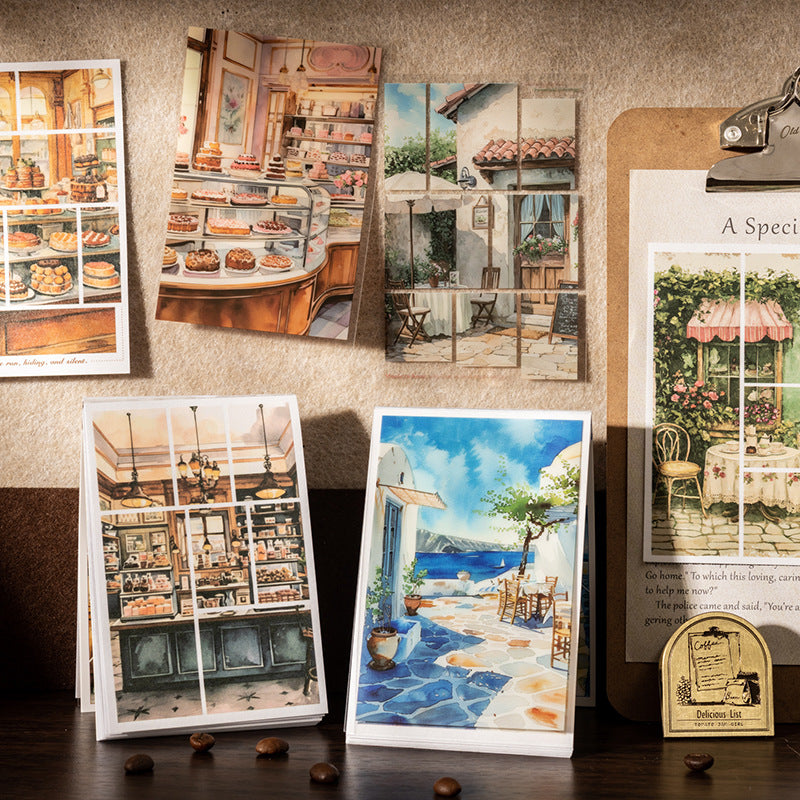 Coffee Place Series Retro DIY Storyboard Stickers, 6 Options - ViktaShop
