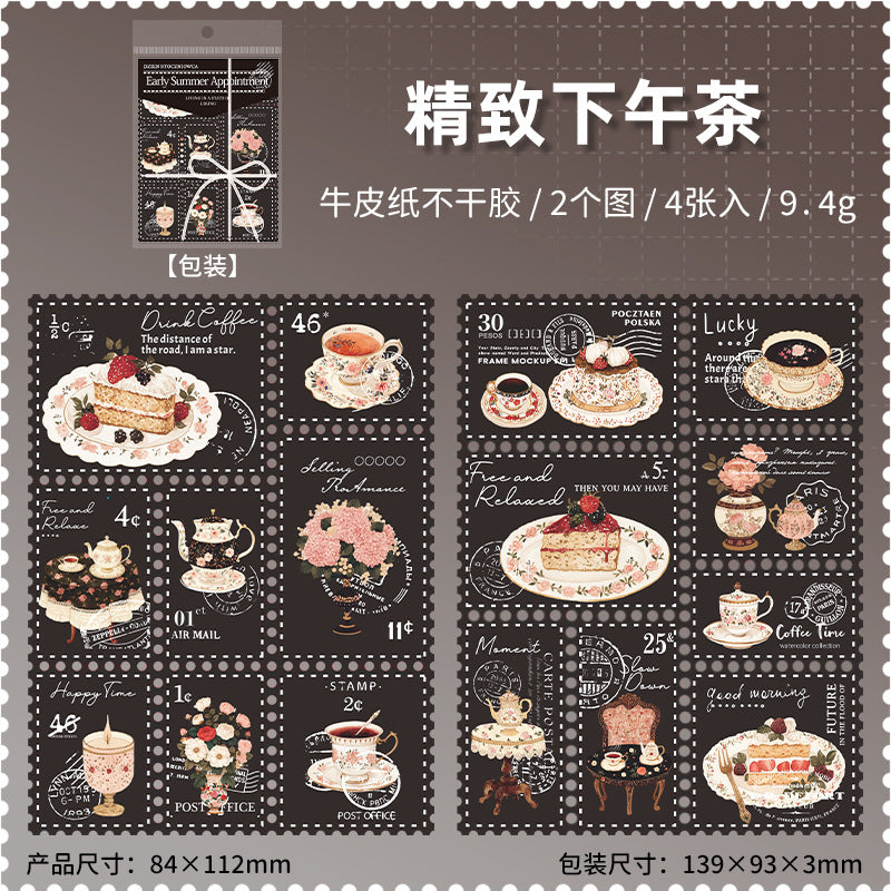 Summer First Date Series Stamp Sticker - ViktaShop