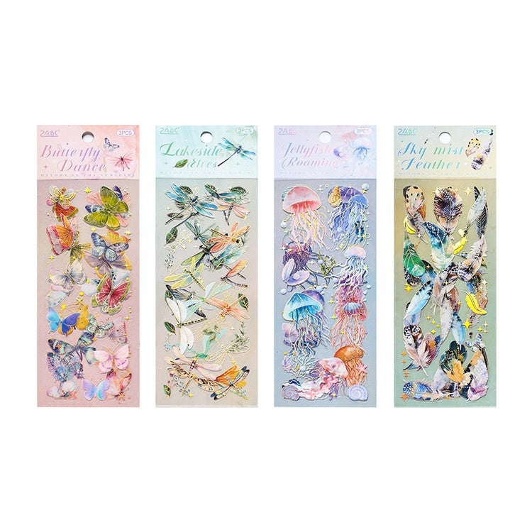 Sky Roaming Butterflies PET Sticker Pack, 4 Options - ViktaShop