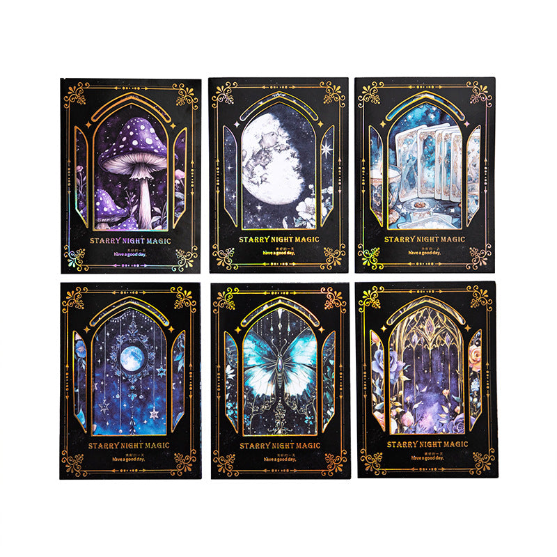 Beautiful Day Starry Night Stickers – Dark Magic Series, 6 Options - ViktaShop
