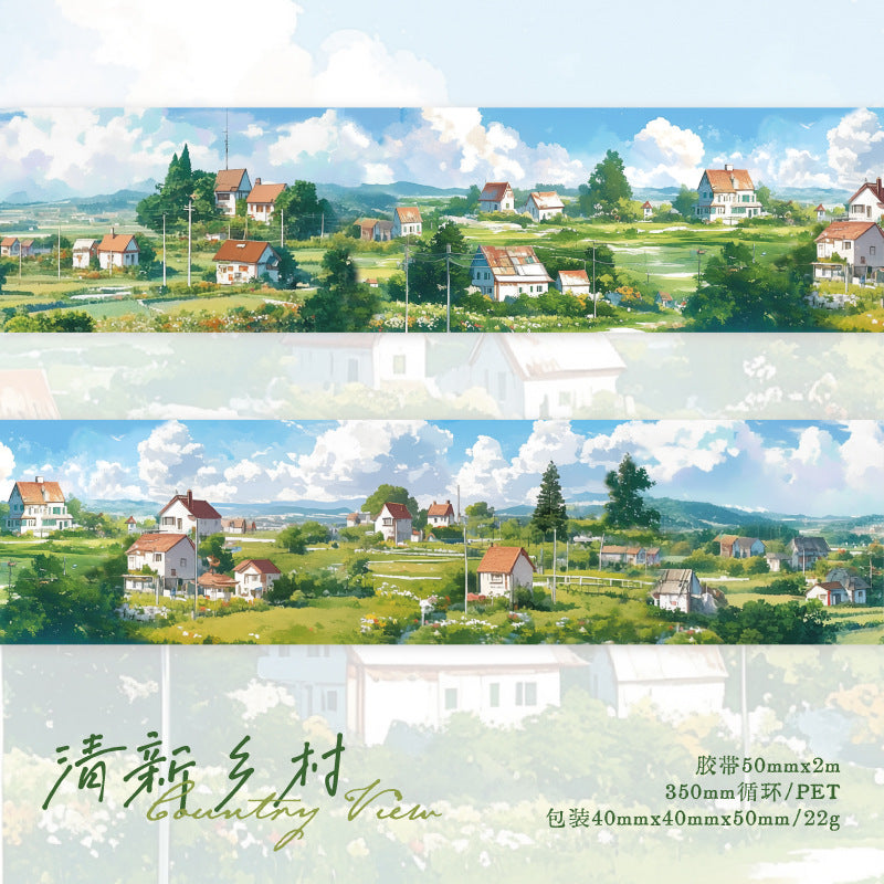 Travel Time Series – PET Tape, Travel Memory Landscape, 2m - ViktaShop