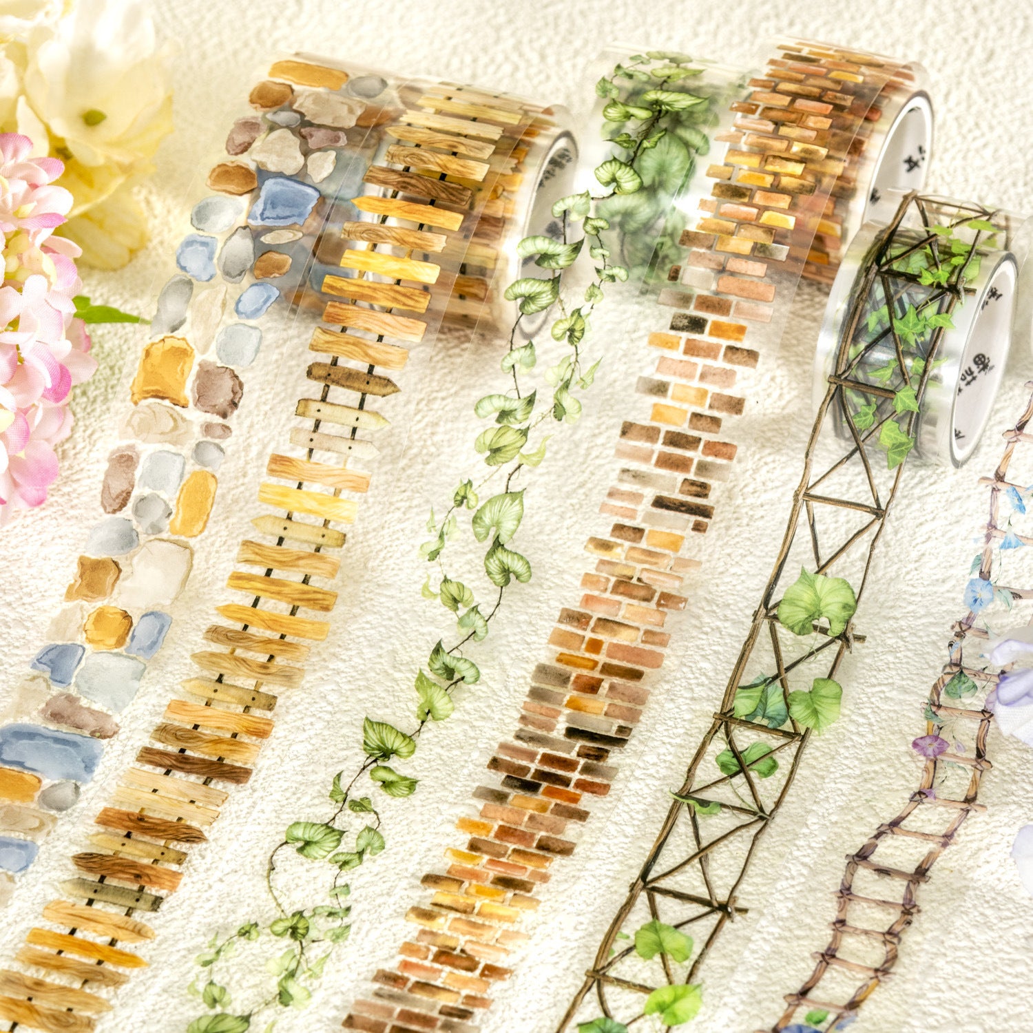 Ketchup Girl Garden Path Series Landscape PET tape  6 styles 2.5 cm / 2 m