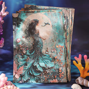 Mermaid Diary Series Retro Material Paper 6 Styles - Viktashop.com