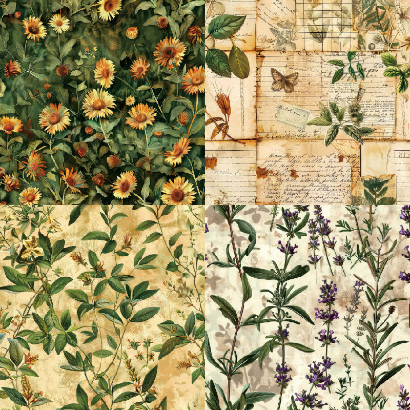Nature material paper background 10 sheets