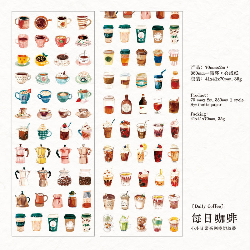 Small Daily Series – Adhesive Tape, Daily Life Theme, 2m - ViktaShop