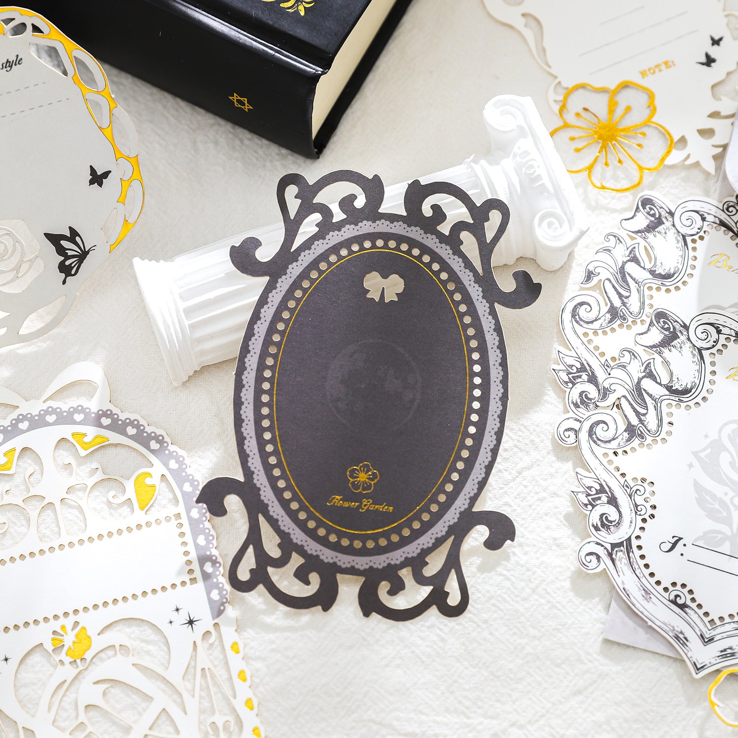 Paper Trace Decorative Notes - Flower House Dream Series, 10 Pcs - ViktaShop