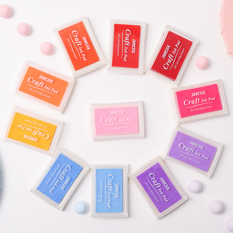 Korean Style 40-Color Ink Pad Set – Thick Sponge for DIY Stamping - ViktaShop