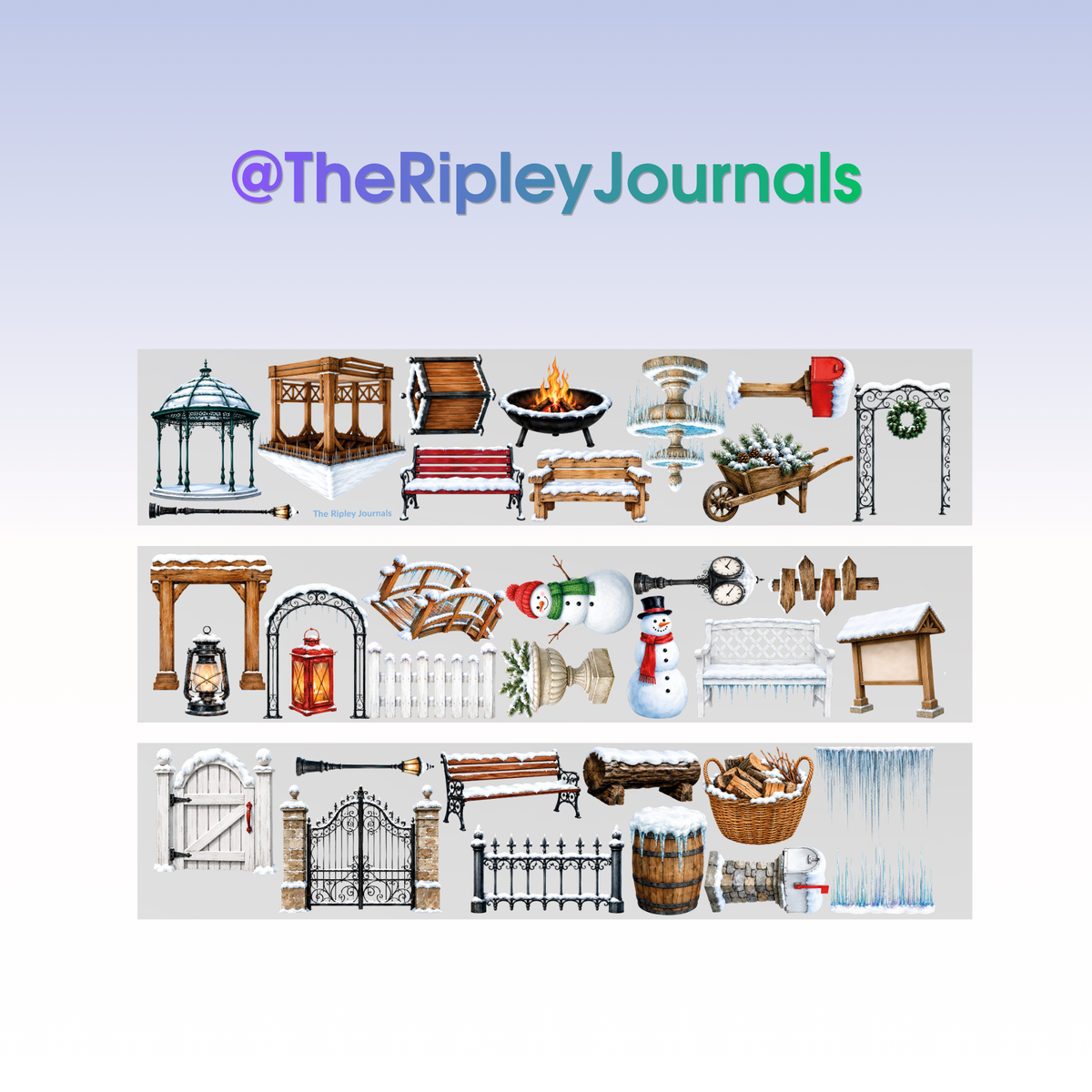 The Ripley Journals Winter Outdoor Elements PET Tape 9cm x 1,25m