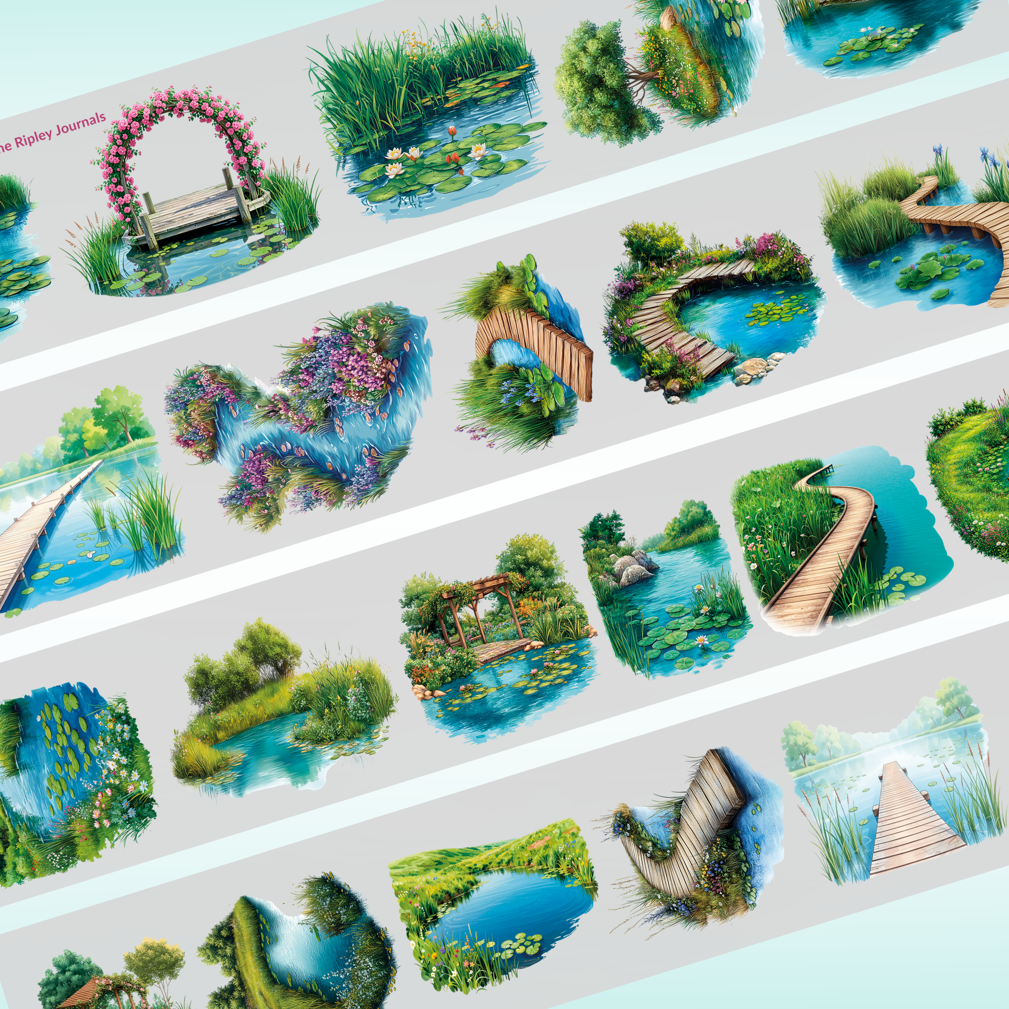 The Ripley Journals Ponds PET Tape 10cm x 2.5m