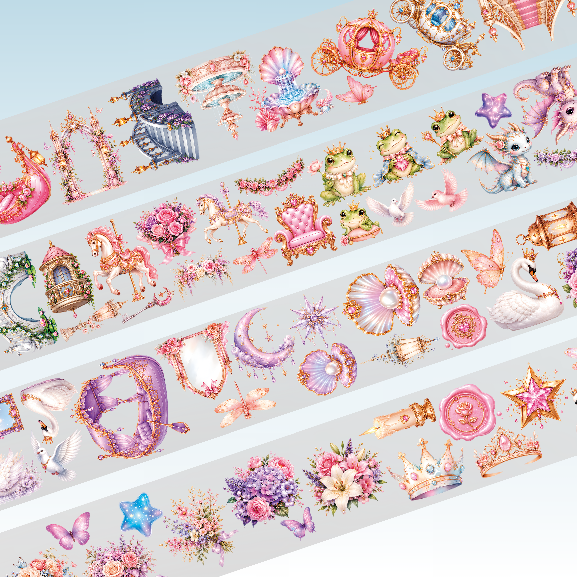 Kittys Journal Princess Embellishments PET Tape 9cm x 2.5m