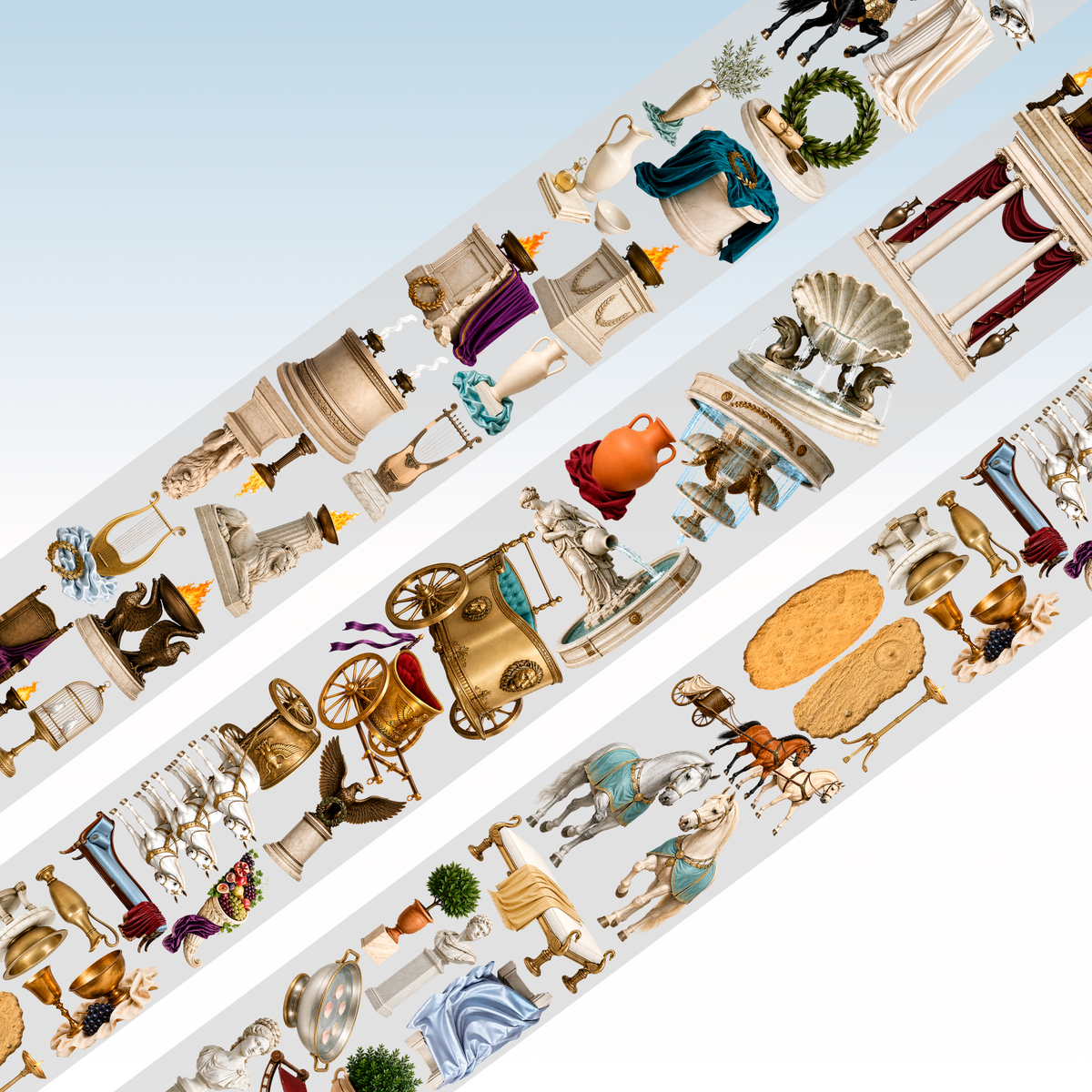 Viktashop Ancient Rome PET Tape 10cm x 2.5m