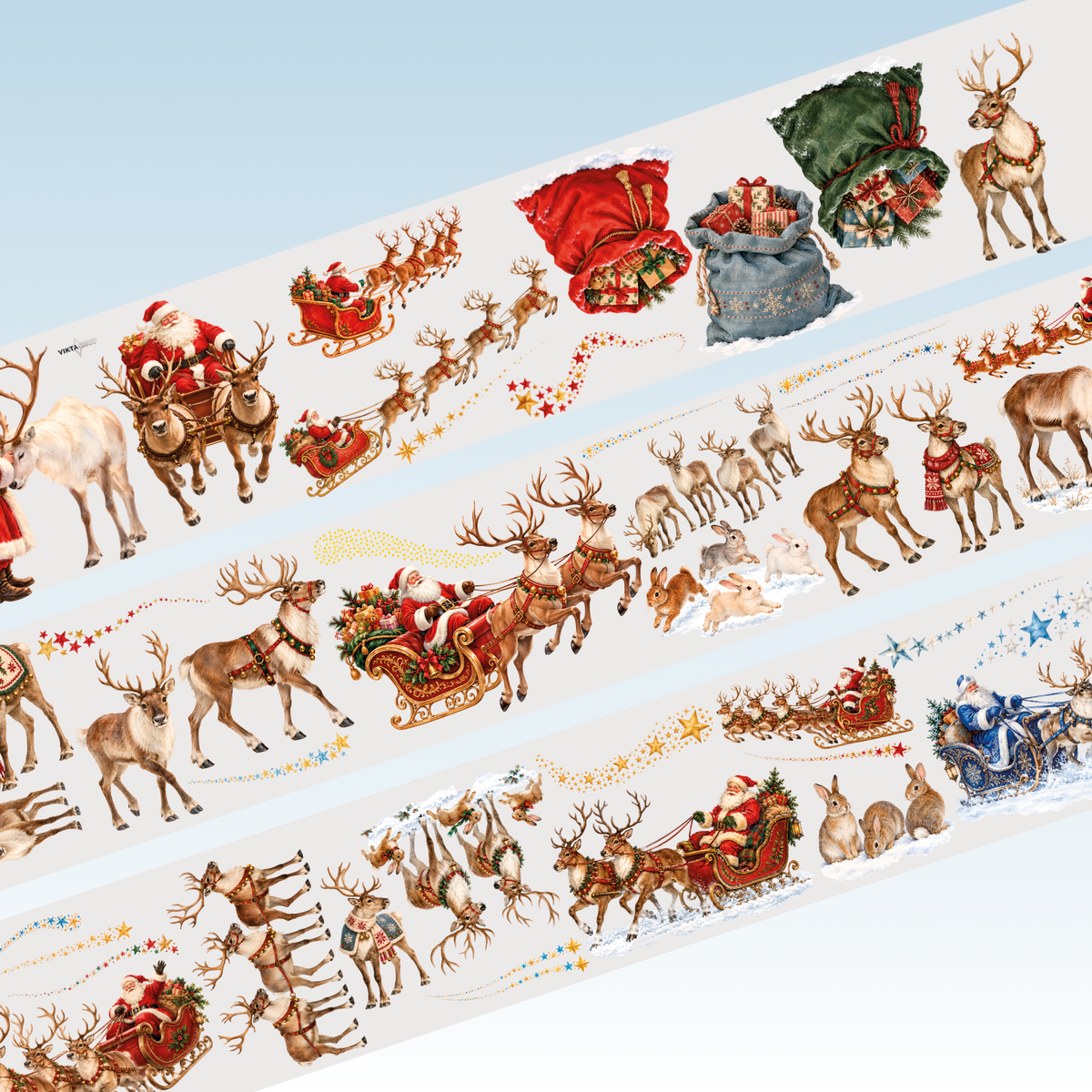 Viktashop Santa Claus PET Tape 8cm x 1.25m