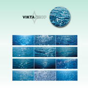 Viktashop Sea Background PET Tape 10cm x 2.5m