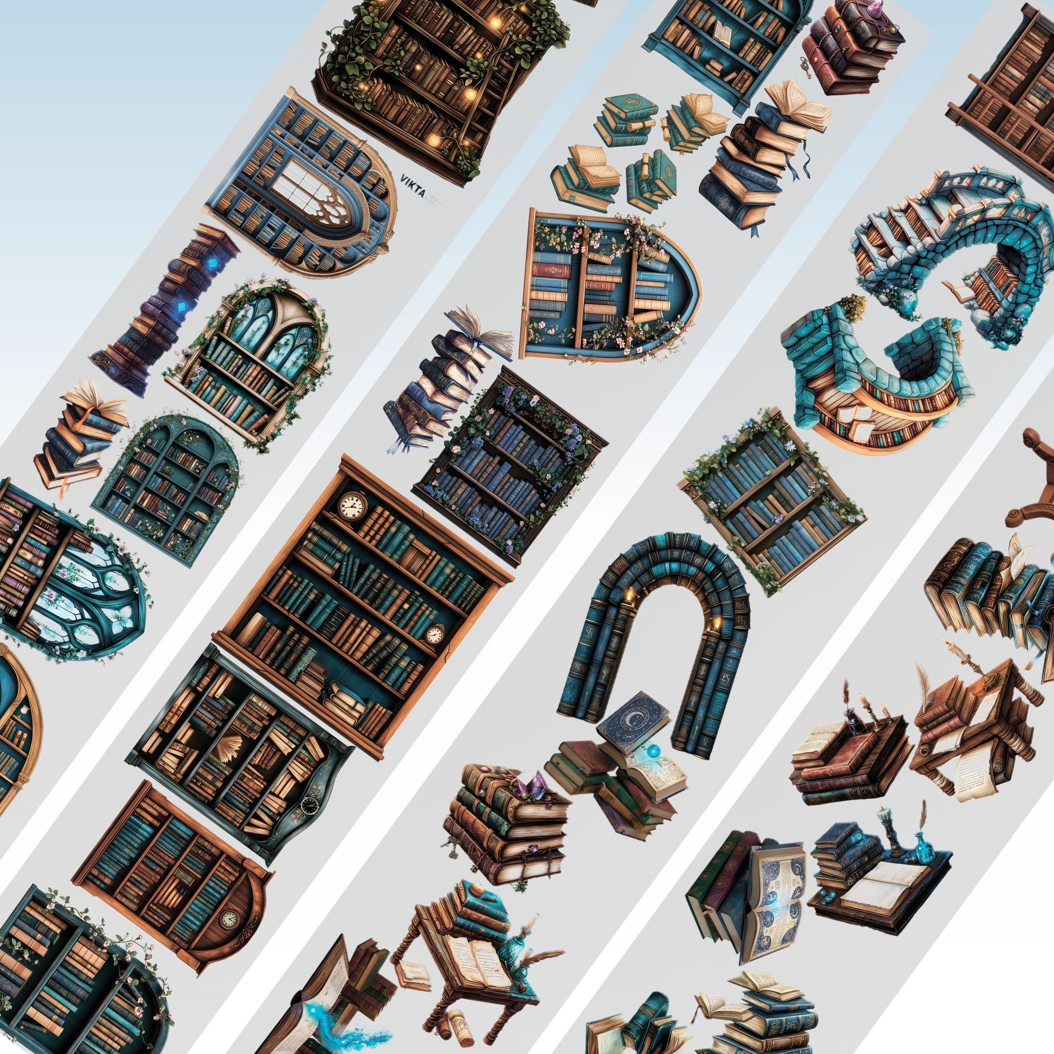 Viktashop Magic Book Shelves 10cm x 2.5m