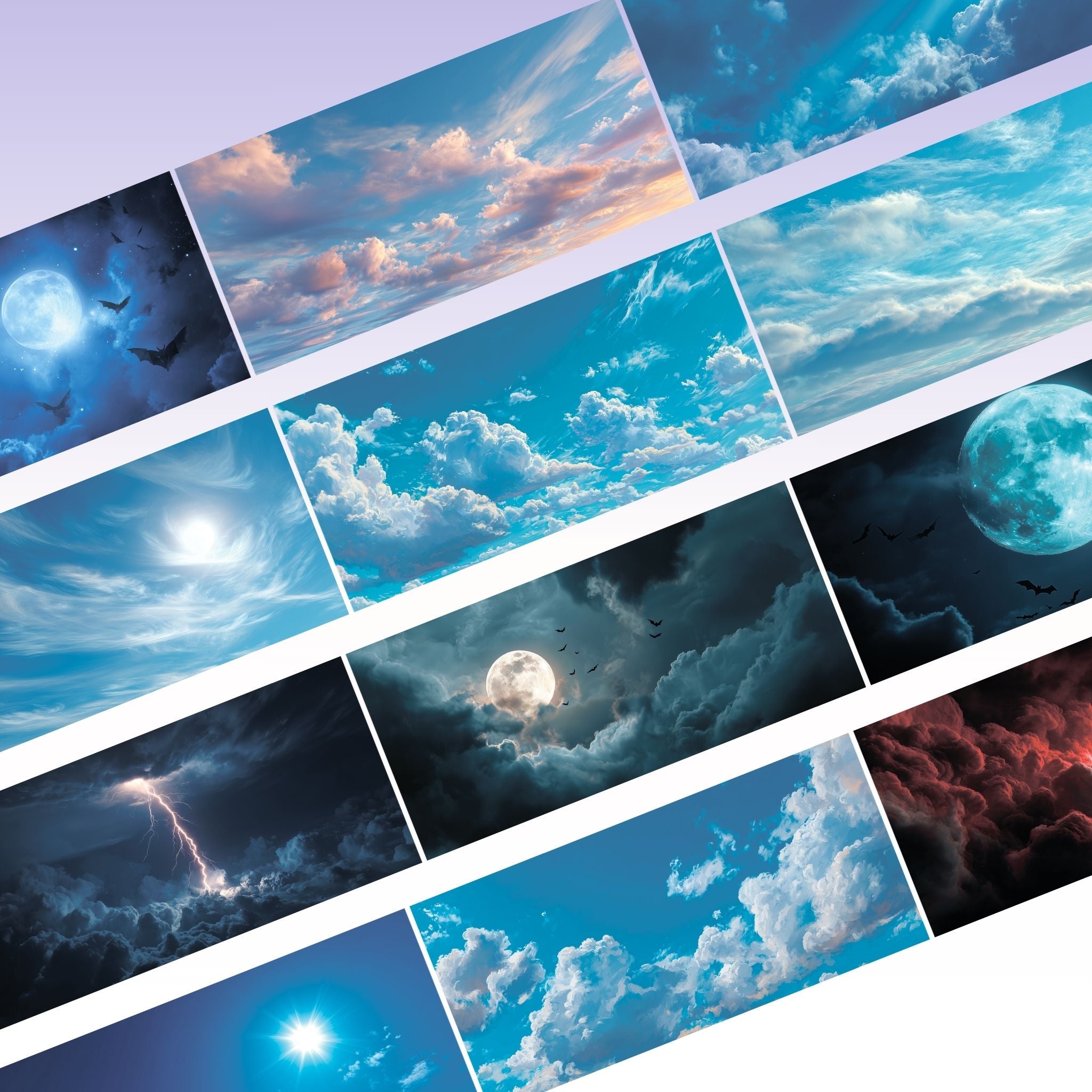 Kittys Journal Sky PET Tape 10cm x 2.5m