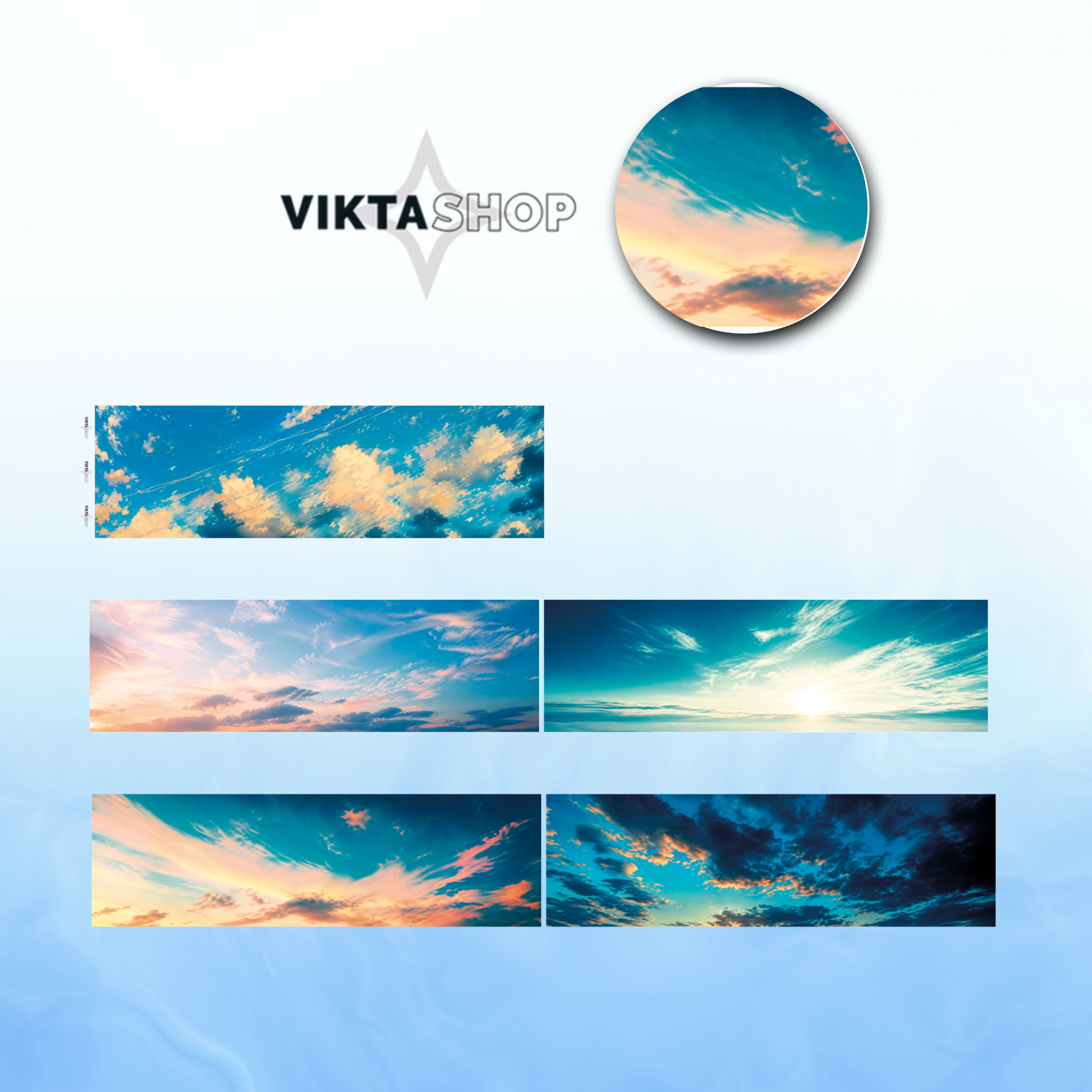 Viktashop Skyblush PET Tape 6cm x 1m
