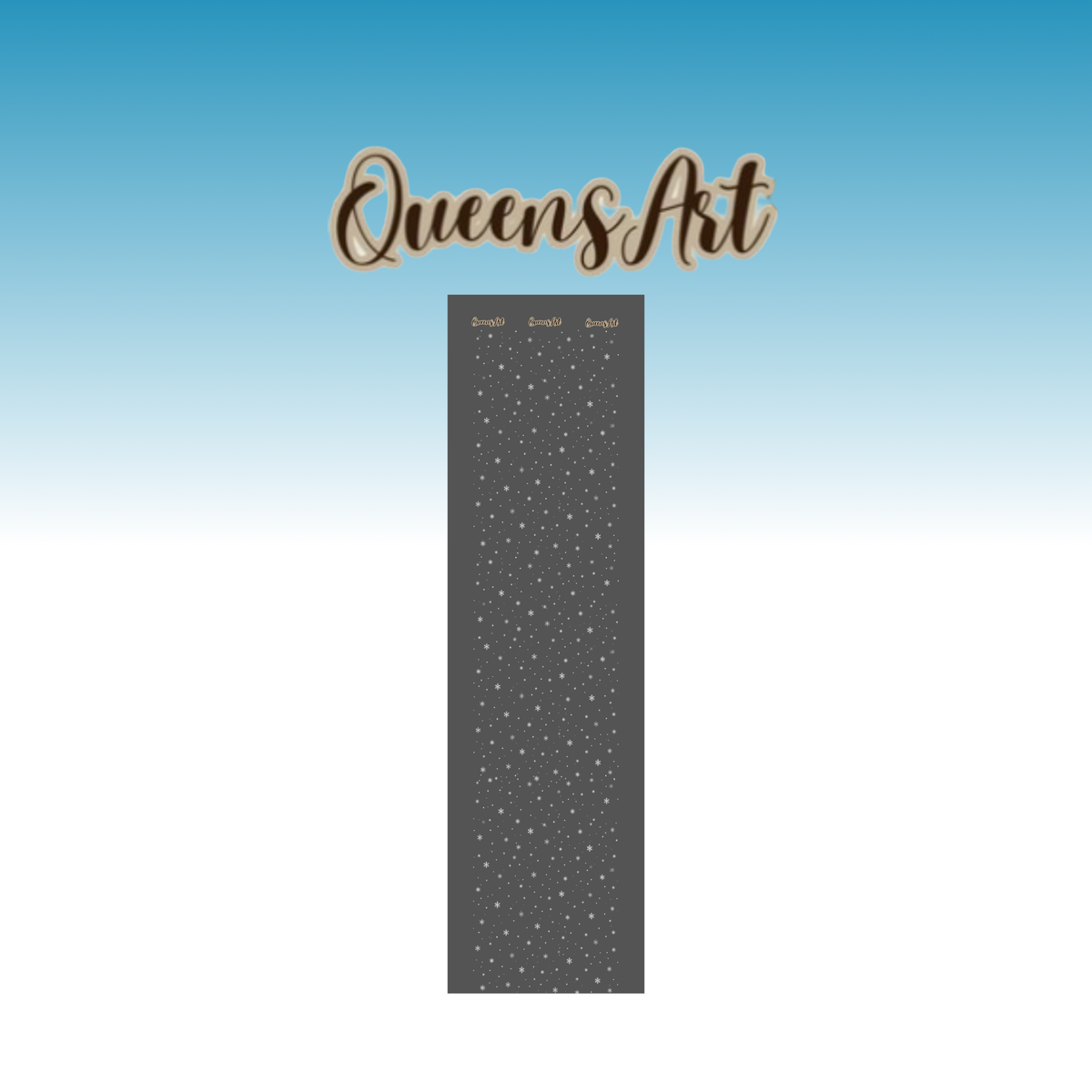Queens Art Snowflakes PET Tape 7cm x 1m