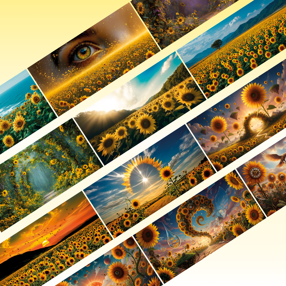 Viktashop Sunflowers Field PET Tape 10cm x 2,5m – MB ViktaShop