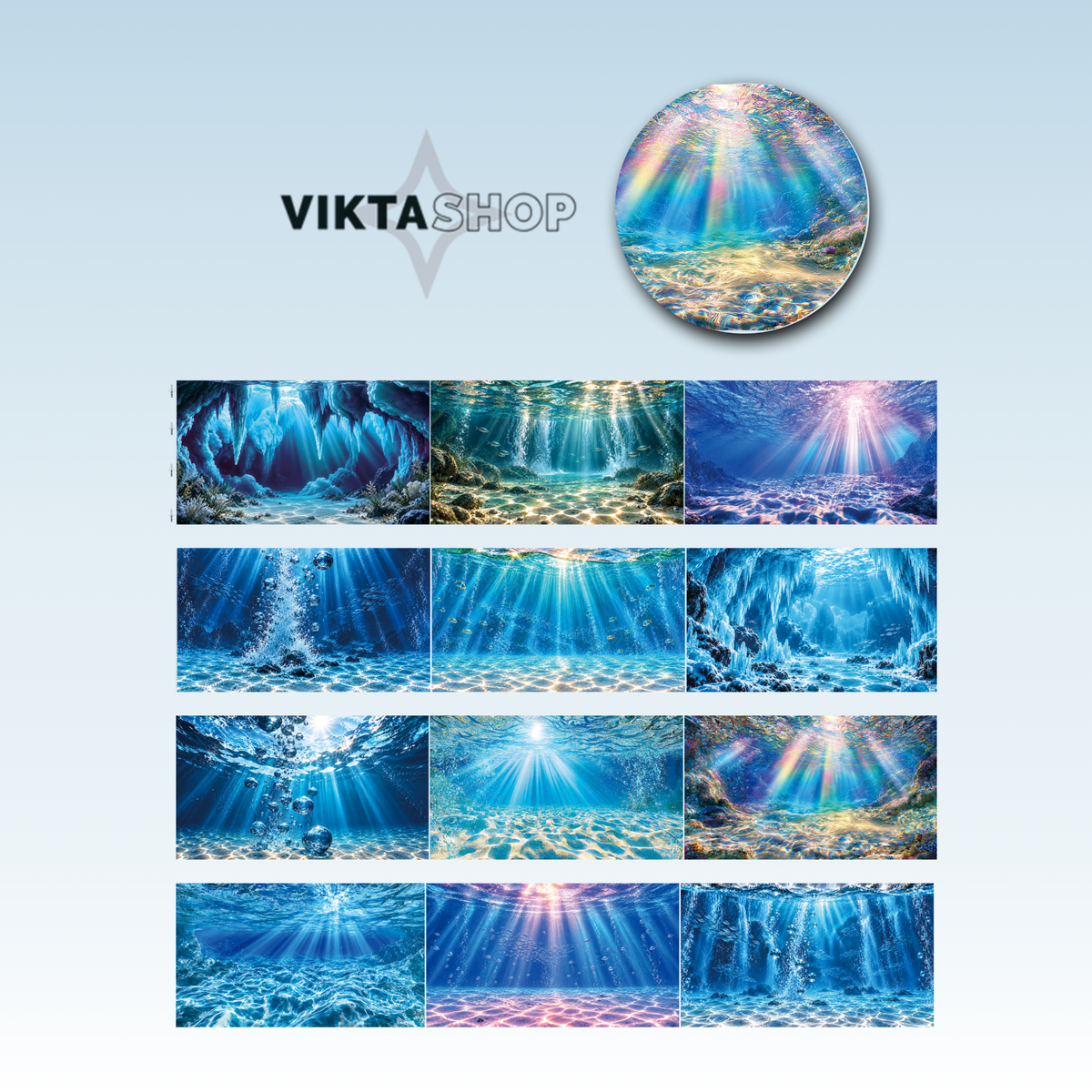 Viktashop 3D Under the Water – Lower Part (2/2) PET Tape 12cm x 2.5m