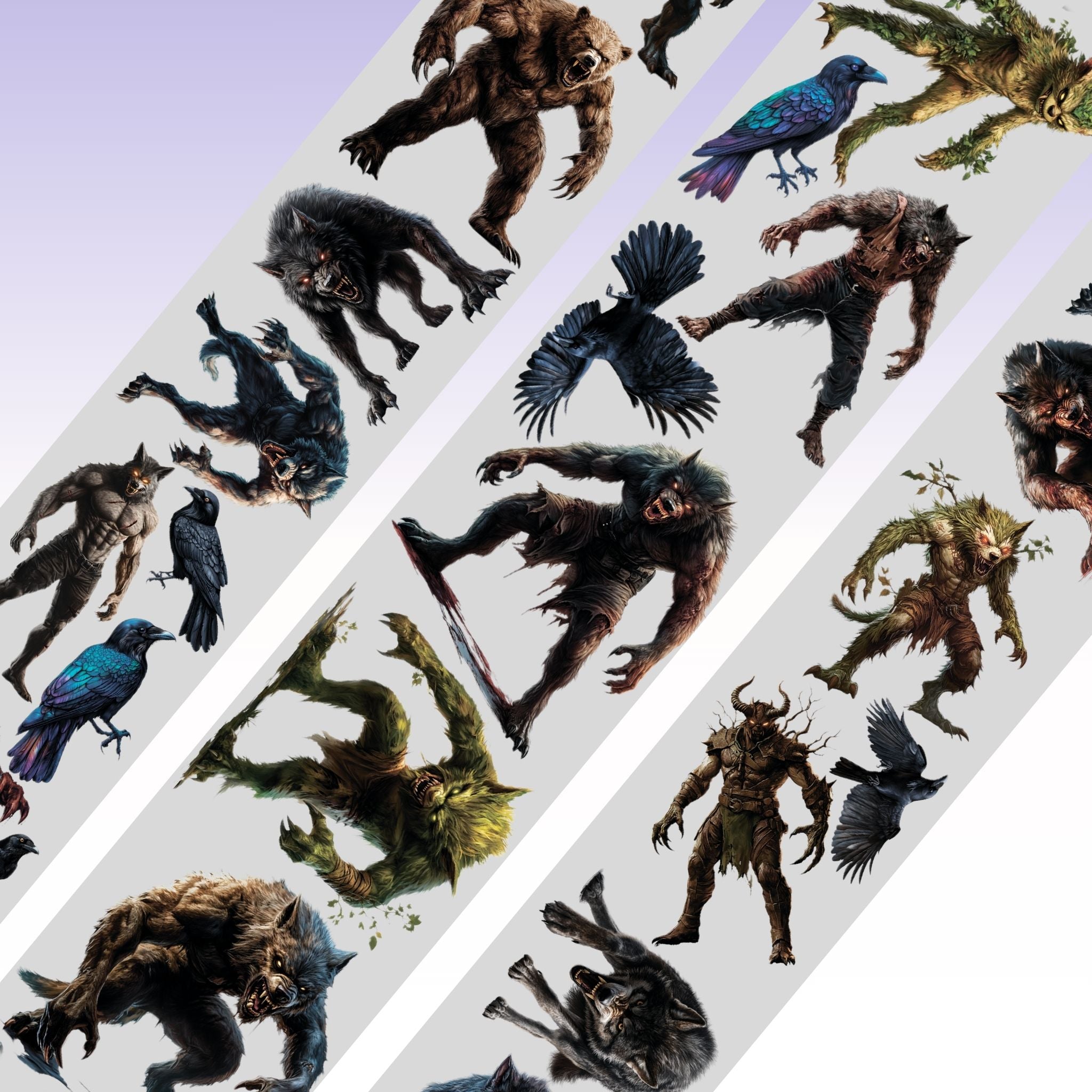 Kittys Journal Werewolves PET Tape 11cm x 2.5m