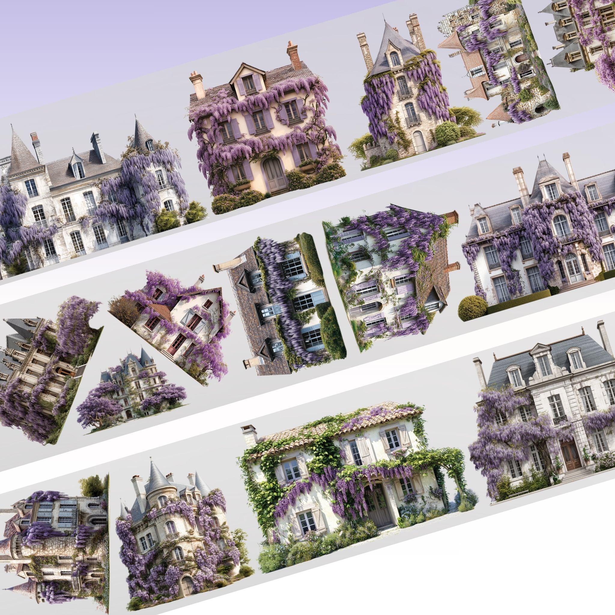 Kittys Journal Wisteria House PET Tape 9cm x 1.25m