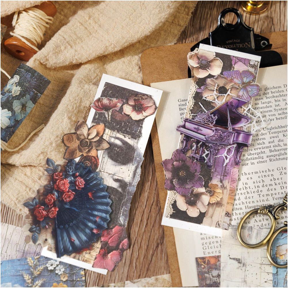 Ancient Forest Retro Material Paper 4 Designs 20 Sheets - ViktaShop