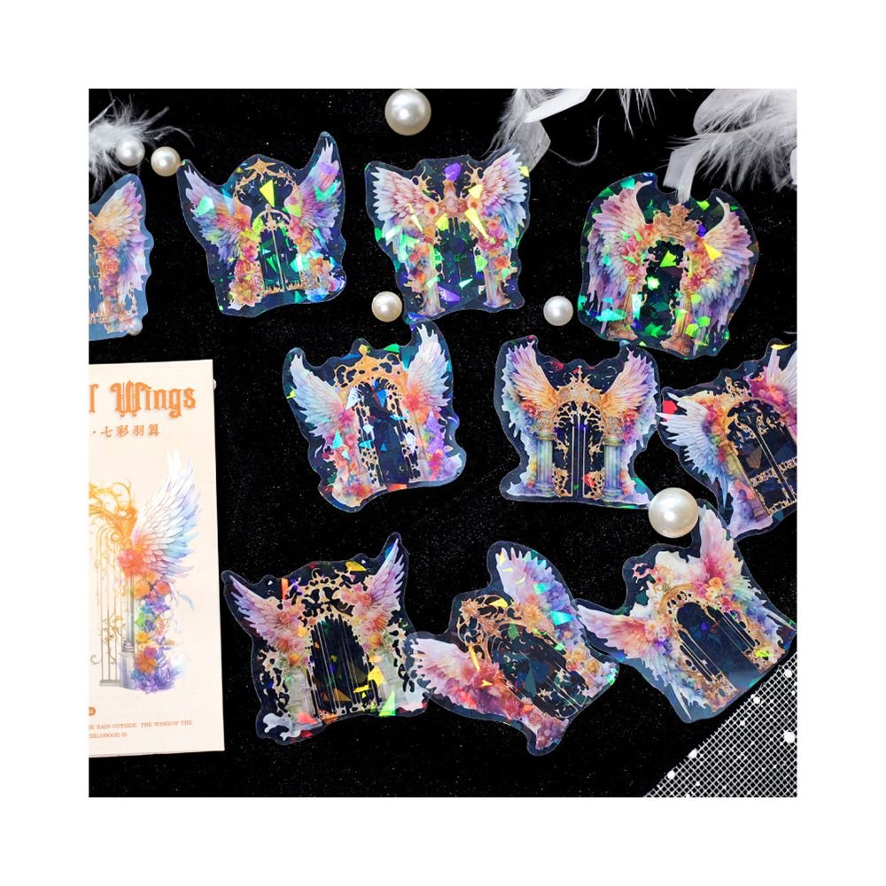 Angel Wings Series PET Stickers 20 Sheets 6 Styles - ViktaShop