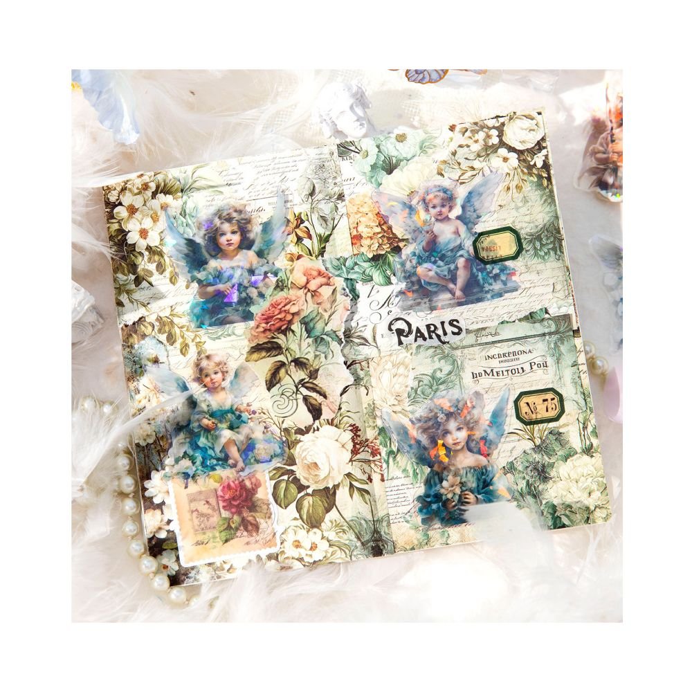 Angels Series PET Stickers 10 Sheets 6 Styles - ViktaShop