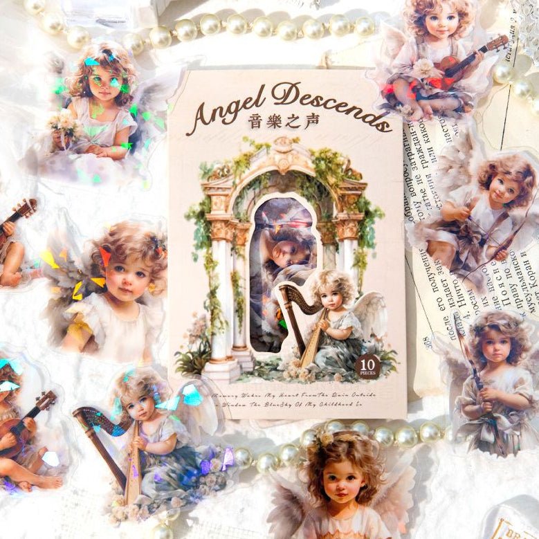 Angels Series PET Stickers 10 Sheets 6 Styles - ViktaShop
